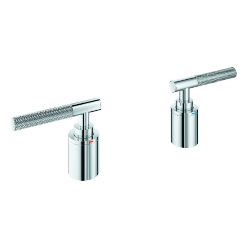 Grohe Hebelgriffe Atrio Private C. Raendelstruktur, Farbe silberfarben Bild 1
