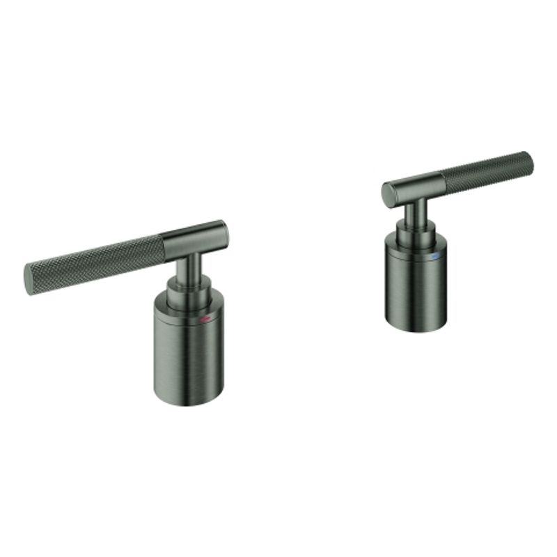 Grohe Hebelgriffe Atrio Private C. 48651 Raendelstruktur, Farbe grau Bild 1
