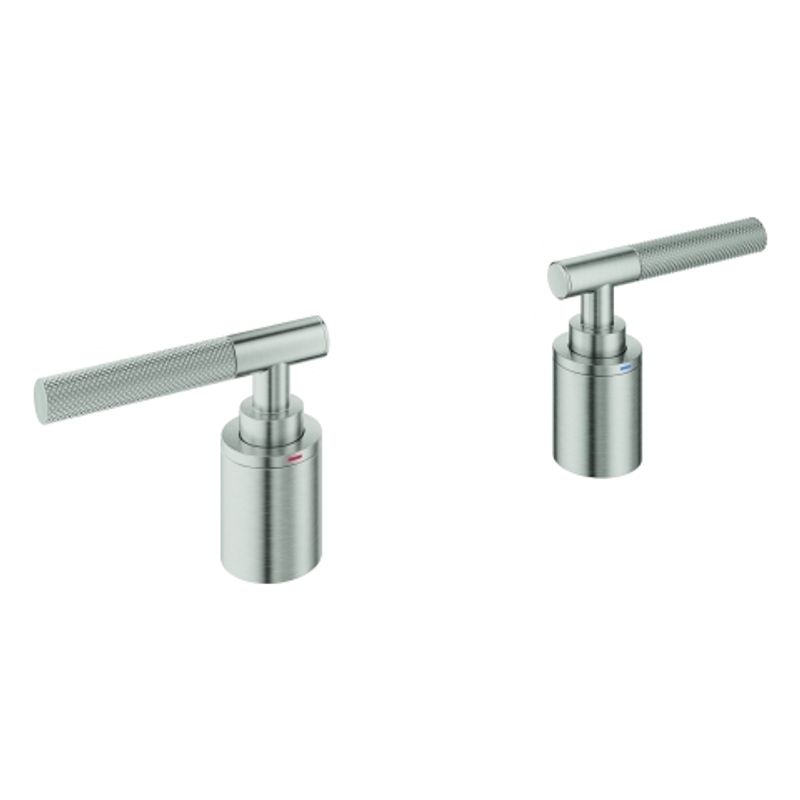 Grohe Hebelgriffe Atrio Private C. 48651 Raendelstruktur, Farbe silberfarben Bild 1