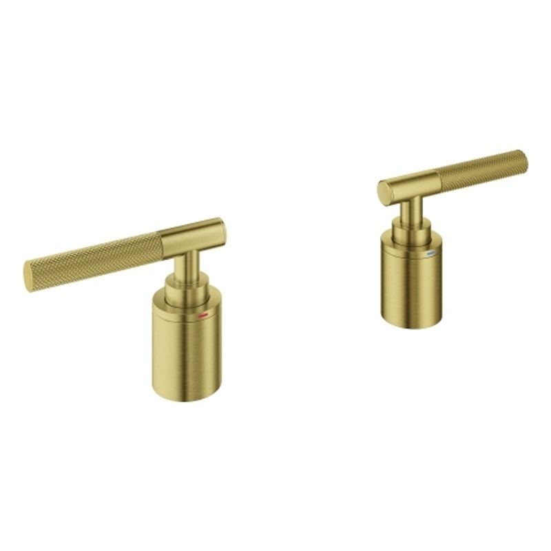 Grohe Hebelgriffe Atrio Private C. 48651 Raendelstruktur, Farbe gold Bild 1