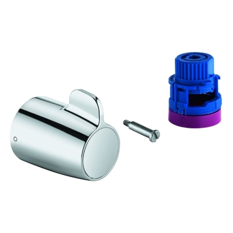 Grohe Absperrgriff für Grohtherm Special Wand-Wannenthermostat mit Aquadimmer, Farbe silberfarben Bild 1