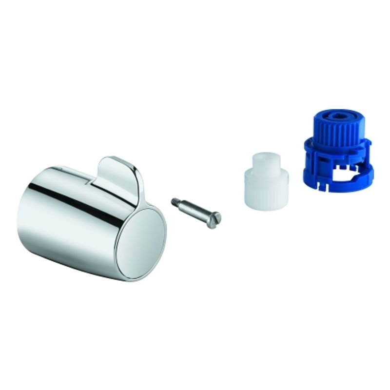 Grohe Absperrgriff für Grohtherm Special Brausethermostat Fertigmontagesets, Farbe silberfarben Bild 1