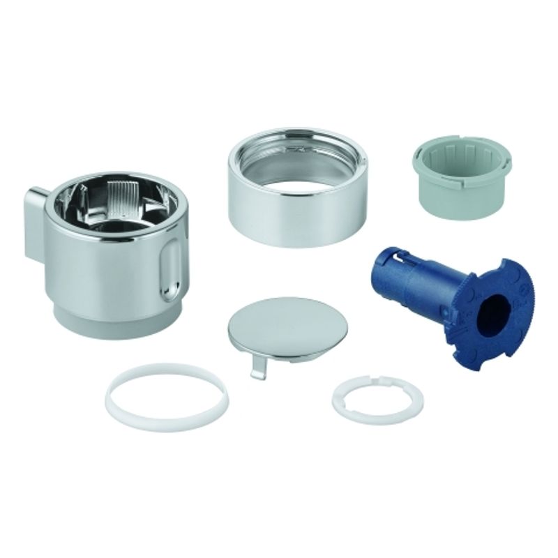 Grohe Absperrgriff, für Thermostat-Fertigmontageset, Farbe silberfarben Bild 1