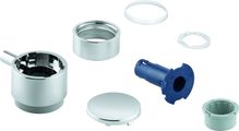 Grohe Absperrgriff Aquadimmer rund, für Themostat FMS, mit Kappe, Farbe silberfarben Bild 1