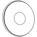 Grohe Wandrosette 1/2" 5 mm hoch / 65 mm Durchmesser verchromt, Farbe chrom Bild 3
