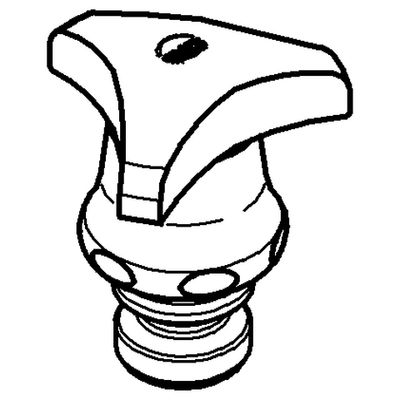 Grohe Oberteil 3/4" Trecorn-Griff warm, Farbe silberfarben Bild 3