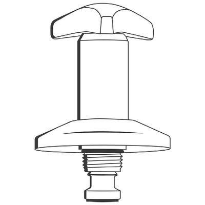 Grohe Oberteil 1/2" für Unterputz-Ventil Trecorn-Griff kalt, Farbe silberfarben Bild 2