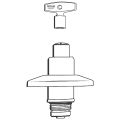 Grohe Steckschlüsseloberteil 3/4" für Unterputz-Ventil mit Steckschl, PG10, Farbe silberfarben Bild 3