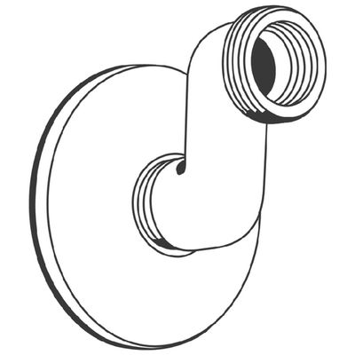 Grohe S-Anschluss 1/2" x 3/4", Verstellbereich: 30 mm, mit Rosette, verchromt, Farbe chrom Bild 3
