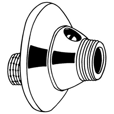 Grohe S-Anschluss 1/2" x 3/4" absperrbar, Verstellbereich: 10 mm, mit Rosette, verchromt, Farbe chrom Bild 3