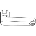 Grohe Gussauslauf Ausladung 115 mm, Farbe silberfarben Bild 3
