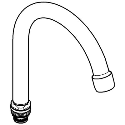 Grohe Auslauf, Farbe silberfarben Bild 3