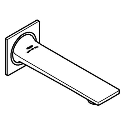 Grohe Wanneneinlauf Allure 13264_1 DN 20 Wandmontage warm sunset gebürstet, 167 mm, Farbe warm sunset Bild 4
