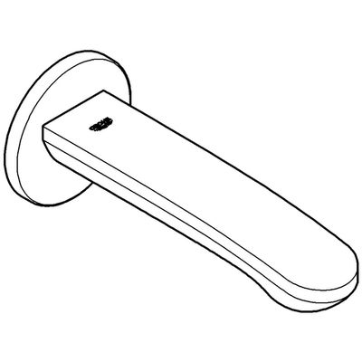 Grohe Wanneneinlauf Eurostyle C 13276_2 Ausladung 170 mm, 70 x 170 mm, Farbe chrom Bild 4
