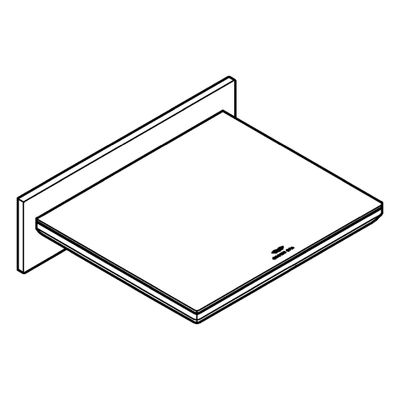 Grohe Schwallauslauf Allure 13317_1, für Wanne / Brause, Farbe hard graphite Bild 4