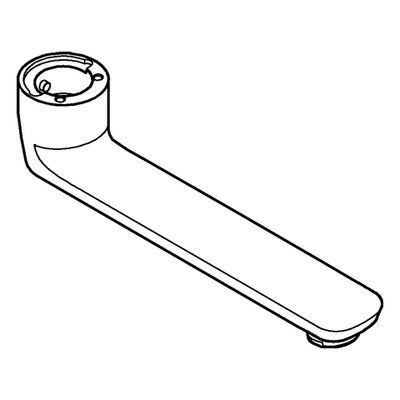 Grohe Gussauslauf 13380 Länge 175 mm, Farbe silberfarben Bild 3