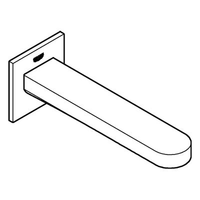Grohe Wanneneinlauf Plus 13404_3 Ausladung, 168 mm, Farbe supersteel Bild 4