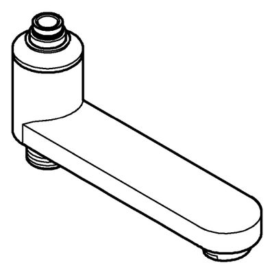 Grohe Schwenkauslauf 13450 integrierte Umstellung, 143 mm, Farbe silberfarben Bild 4