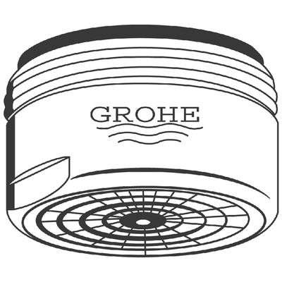Grohe Mousseur Durchflussklasse A, AG M24 x 1,13.5 - 15,0 l / min.b.3 bar, Farbe kupfer Bild 4