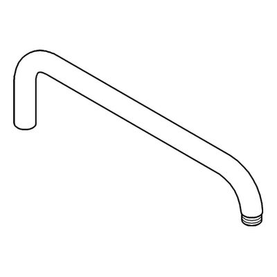 Grohe Brausearm für Rainshower Duschsysteme, Ausladung, Metall,1/2", 340 mm, Farbe chrom Bild 3