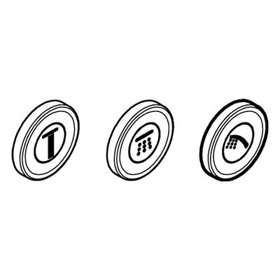 Grohe Symbolkappen 14079, für SmartControl Aufputzarmaturen Bild 2