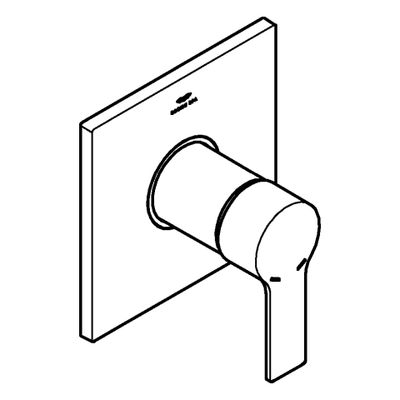 Grohe EH-Brausebatterie Allure 19317_1 FMS, für Rapido SmartBox, Farbe chrom Bild 4