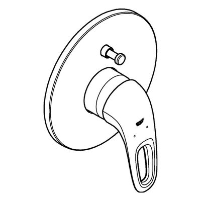 Grohe EH-Wannenbatterie Eurostyle 19506_3 FMS, für 35501 moon white /, 119 x 161 mm, Farbe chrom Bild 4