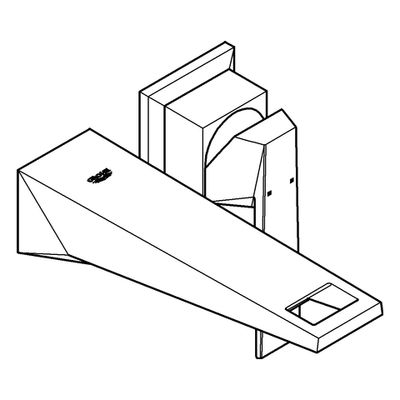 Grohe 2-L-WT-Wandbatt. Allure Brilliant 19781 FMS Ausladung 161 mm hard graphite geb, Farbe hard graphite Bild 4