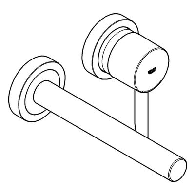 Grohe 2-Loch-WT-Wandbatterie Essence 19967_1 FMS Ausladung 230 mm, Farbe warm sunset Bild 4