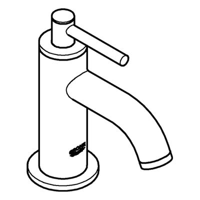 Grohe Standventil Atrio 20021_3 XS-Size Hebelgriff hard graphite gebürstet, Farbe hard graphite Bild 4