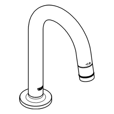 Grohe Universal Waschtisch-Standventil 20201 C-Auslauf, Farbe supersteel Bild 4