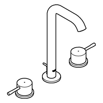 Grohe 3-L-EH-Waschtischbatterie Essence 20299_1 L-Size, Farbe chrom Bild 4