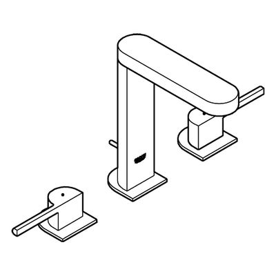 Grohe 3-L-EH-Waschtischbatterie Plus 20301_3, Farbe chrom Bild 4