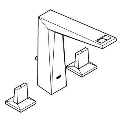 Grohe 3-L-WT-Batterie Allure Brilliant 20344 Zugst.-Ablaufgarnitur, Farbe supersteel Bild 4
