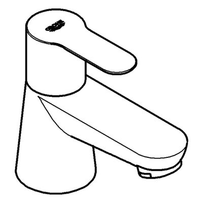 Grohe Waschtisch-Standventil Baüdge, Farbe silberfarben Bild 4