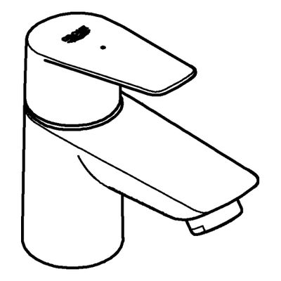 Grohe Baüdge Standventil XS-Size, ohne Ablaufgarnitur, Höhe: 114 mm, Ausladung 88 mm, 114 x 89 mm, Farbe chrom Bild 4