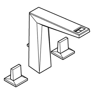 Grohe 3-L-WT-Batt. Allure Bril. PC 20669 Trapezbet. VN-Ceasarstone supersteel, Farbe ceasarstone Bild 4
