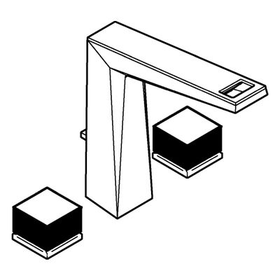 Grohe 3-L-WT-Batt. Allure Bril. PC Kubusbetaetigung WA-Ceasarstone chrom, Farbe caesarstone Bild 4