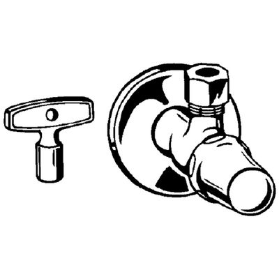 Grohe Eckventil Atlanta Steckschlüssel-Oberteil, DN 15, Farbe chrom Bild 4