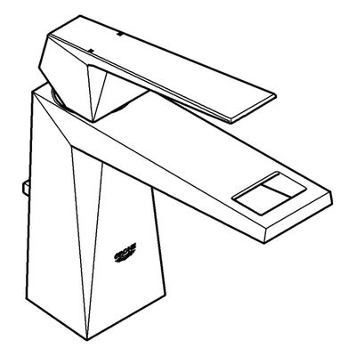 Grohe EH-WT-Batterie Allure Brilliant 23029 Zugst.-Abl.grt. hard graphite geb, Farbe hard graphite Bild 4