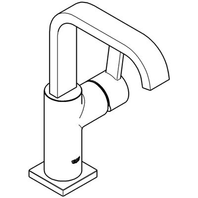 Grohe EH-WT-Batterie Allure 28 mm Kartusche, ohne Zugst.-Ablaufgrt, Farbe chrom Bild 4