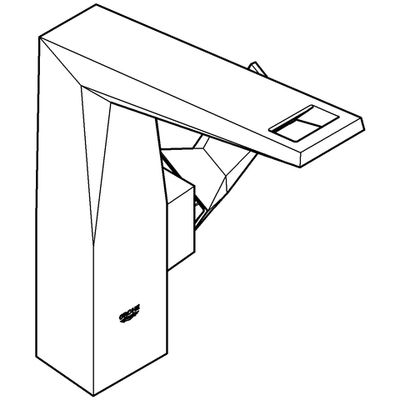 Grohe EH-WT-Batt. Allure Brilliant hohe Ausführung glatter Körper, Farbe chrom Bild 4