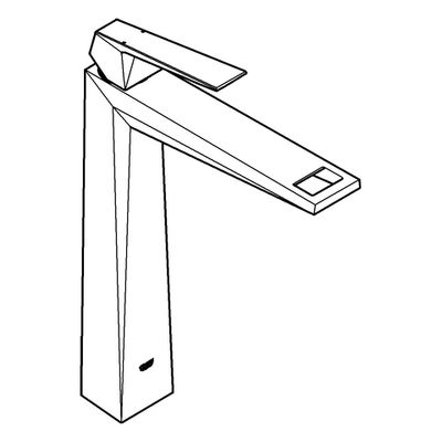 Grohe EH-WT-Batt. Allure Brilliant 23114, für freist. Waschschüsseln, Farbe supersteel Bild 4
