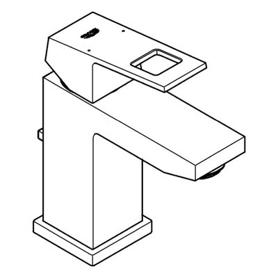Grohe EH-WT-Batterie Eurocube 23127 EcoJoy, Farbe supersteel Bild 4