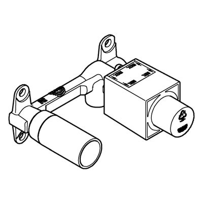 Grohe Einhand-UP-Universal-Einbaukörper 23200, für 2-Loch-WT-Wandbatterien Bild 4