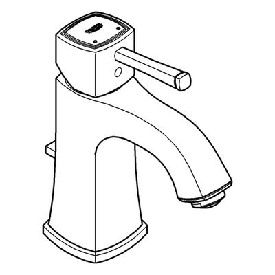 Grohe EH-Waschtischbatterie Grandera 23303 Einlochmontage chrom / gold, Farbe chrom, gold Bild 4