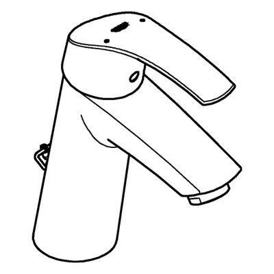 Grohe Einhand-Waschtischbatt. Eurosmart 23323_1 mittelhoch Kette, Farbe chrom Bild 4