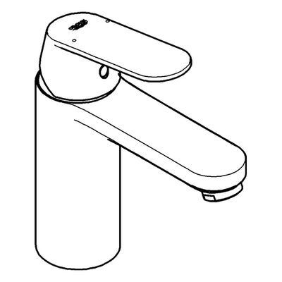 Grohe EH-Waschtischbatterie Eurosmart C mittelhoch glatter Körper, Farbe chrom Bild 4