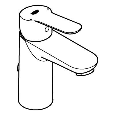 Grohe Einhand-Waschtischbatterie Baüdge versenkbare Kette, Farbe silberfarben Bild 4