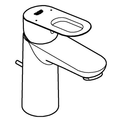 Grohe Einhand-Waschtischbatterie BauLoop Zugstangen-Ablaufgarnitur, Farbe silberfarben Bild 4